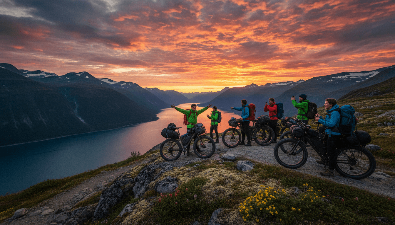 Self-Launched Arctic Circle Fat Bike Expedition in Norway