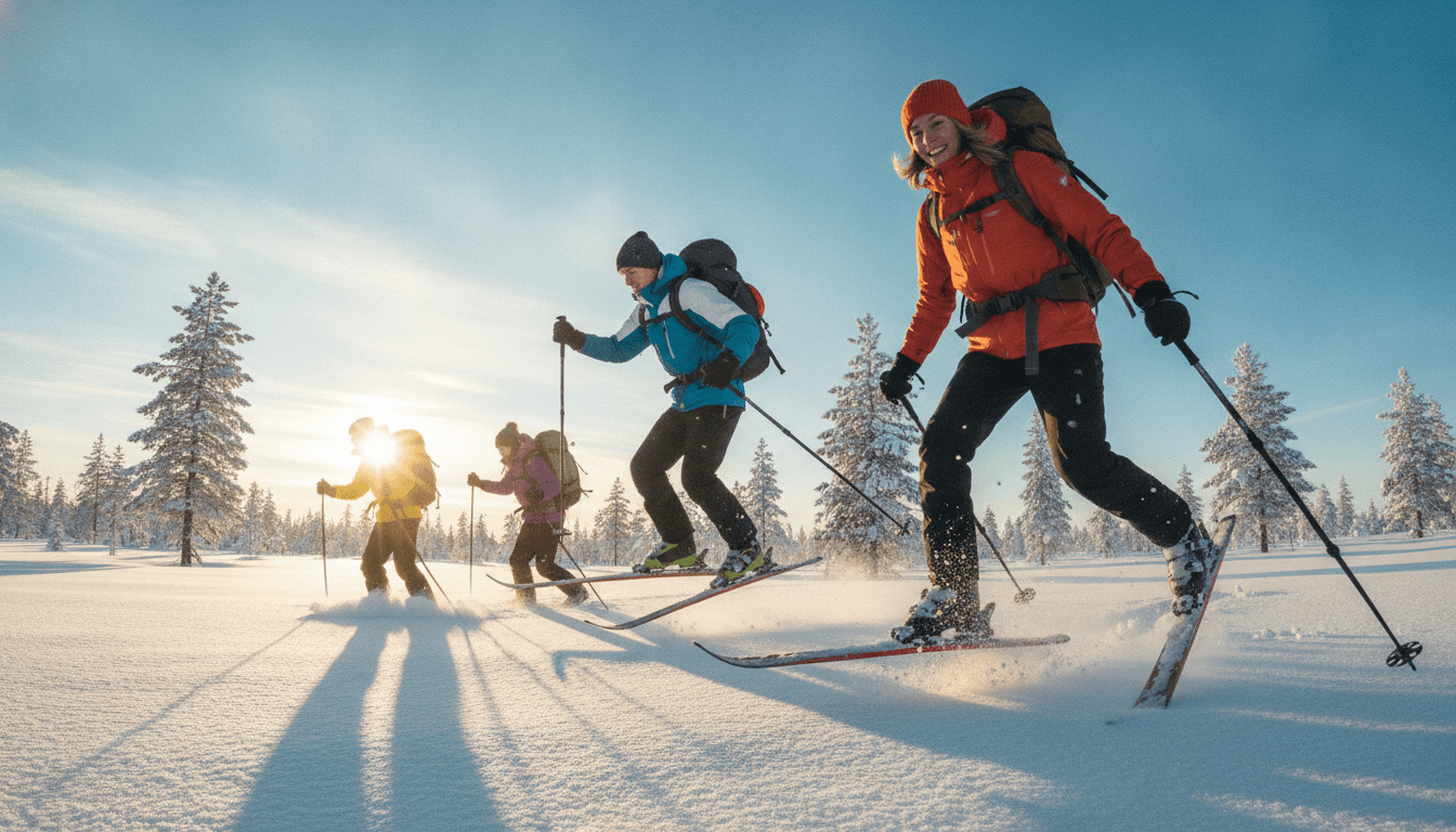 Self-Launched Cross-Country Skiing in Finnish Lapland