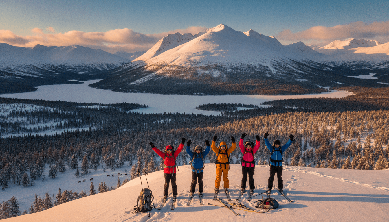 Self-Launched Cross-Country Skiing in Venabu, Norway