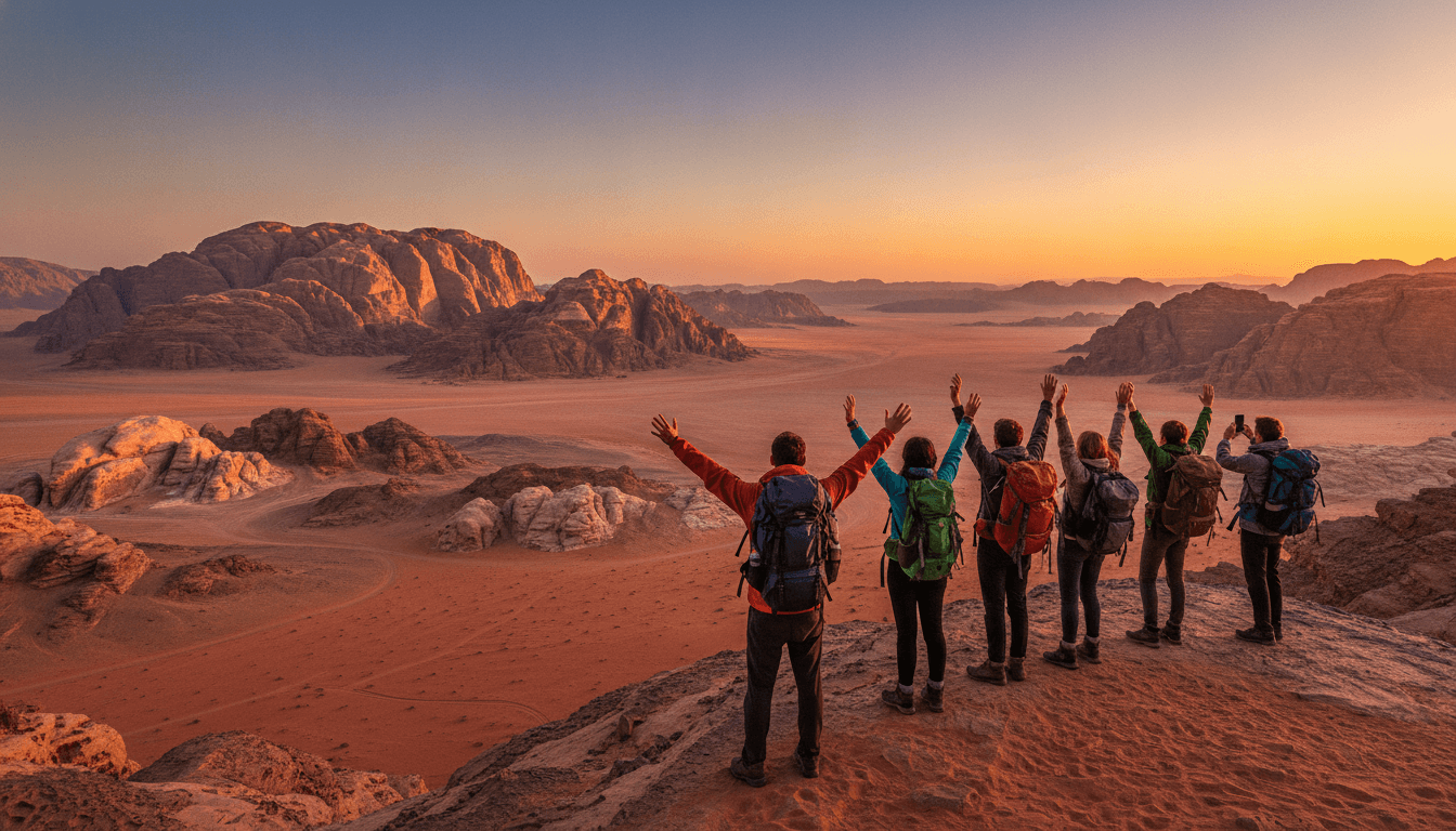 120km Desert Trek: Wadi Rum to Petra Self-Launched Expedition in Jordan