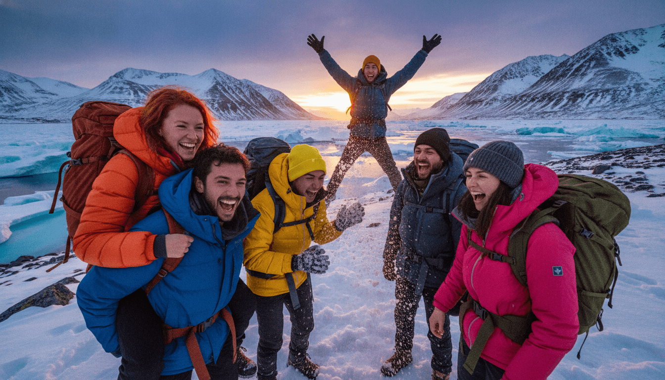Self-Launched Arctic Expedition Through Svalbard in Winter