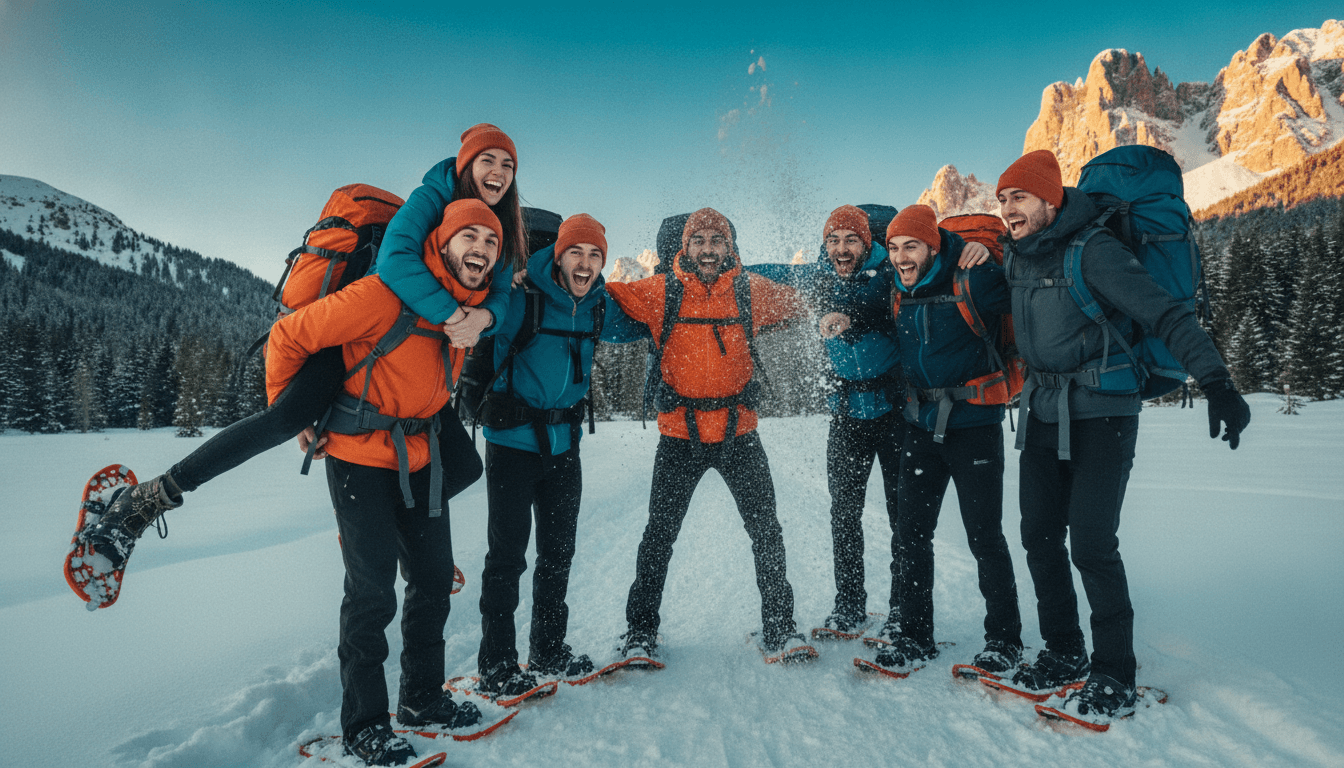 Snowshoeing in the Dolomites — Self-Launched Edition